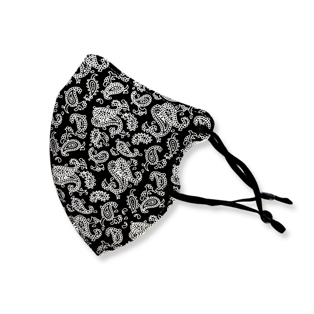 Face Mask 3 Layer - Paisley Style