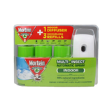 Mortein NaturGard Indoor Multi-Insect Automatic Spray System with 3 Refills
