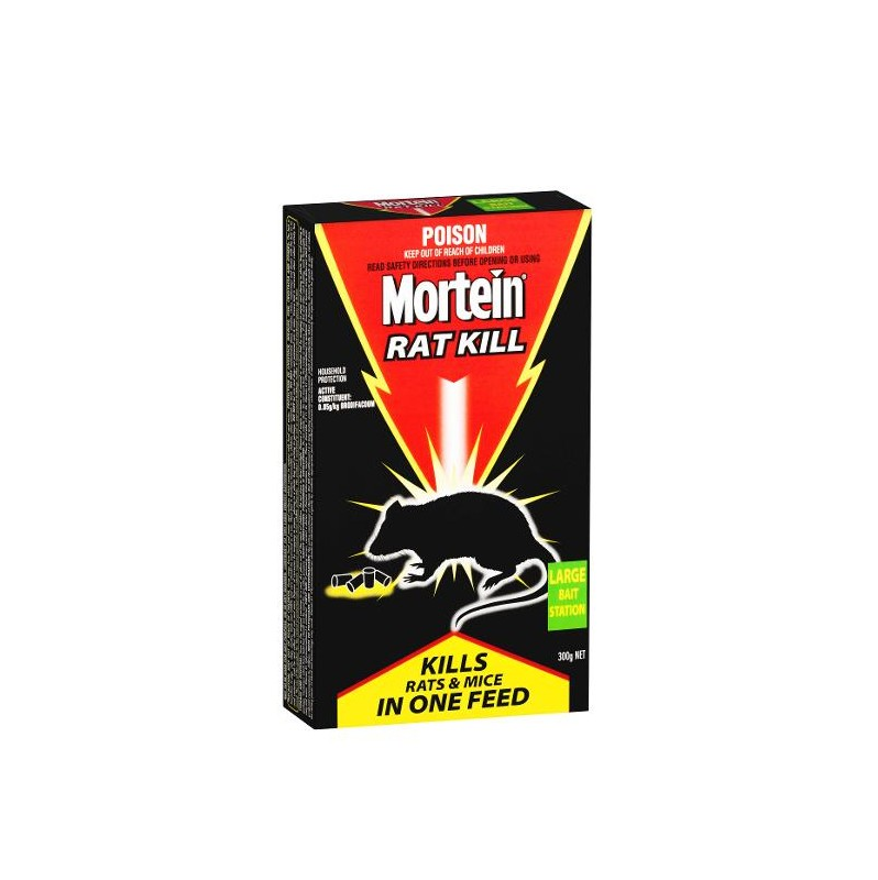 Mortein Large Rat Kill Bait Station 300g