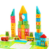 Municipal Transportation Wooden Building Blocks - 100pcs