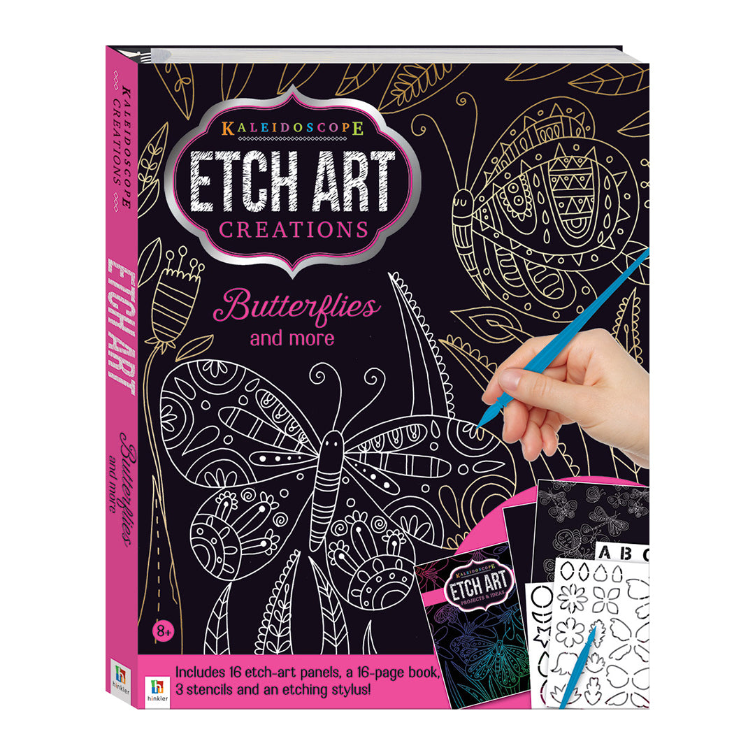 Kaleidoscope Etch Art Creations: Butterflies and More