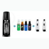 SodaStream SPIRIT (Black) With Pepsi Tasting Pack and 2 Extra Pepsi Bottles