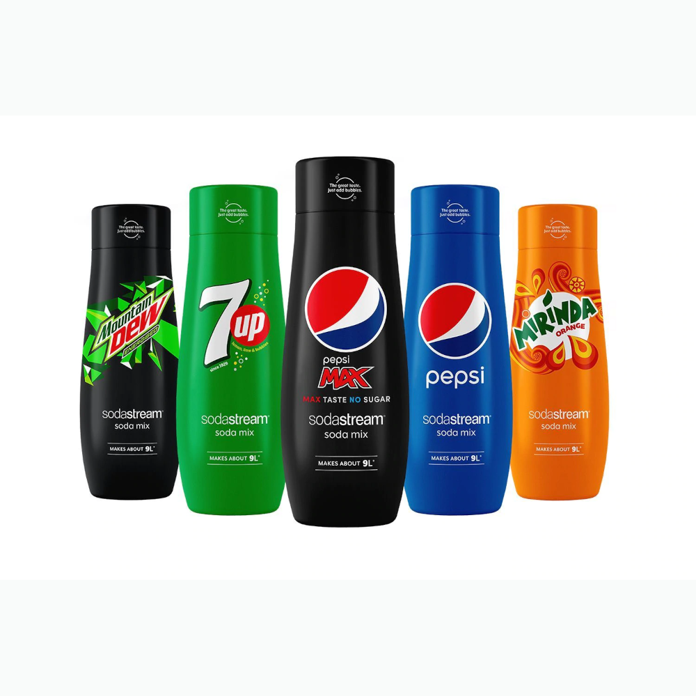 5 Pack SodaStream Soft Drink Flavours