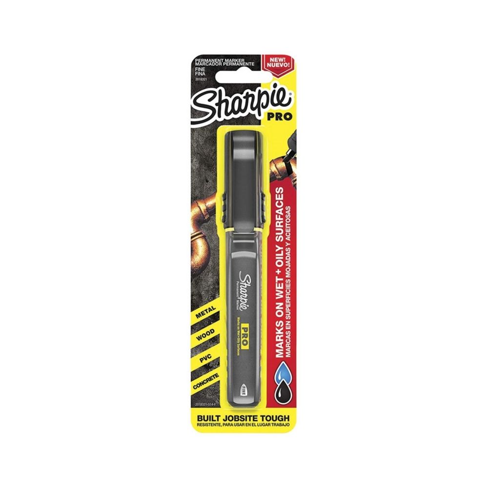 4 Pack x Sharpie Pro Fine Permanent Marker - Black