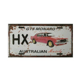 Aussie Vintage Muscle Car Plate Sign