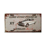 Aussie Vintage Muscle Car Plate Sign