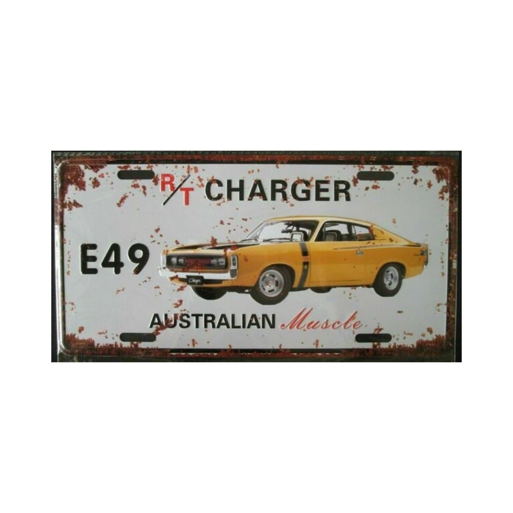 Aussie Vintage Muscle Car Plate Sign