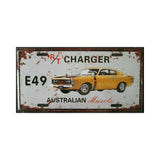 Aussie Vintage Muscle Car Plate Sign