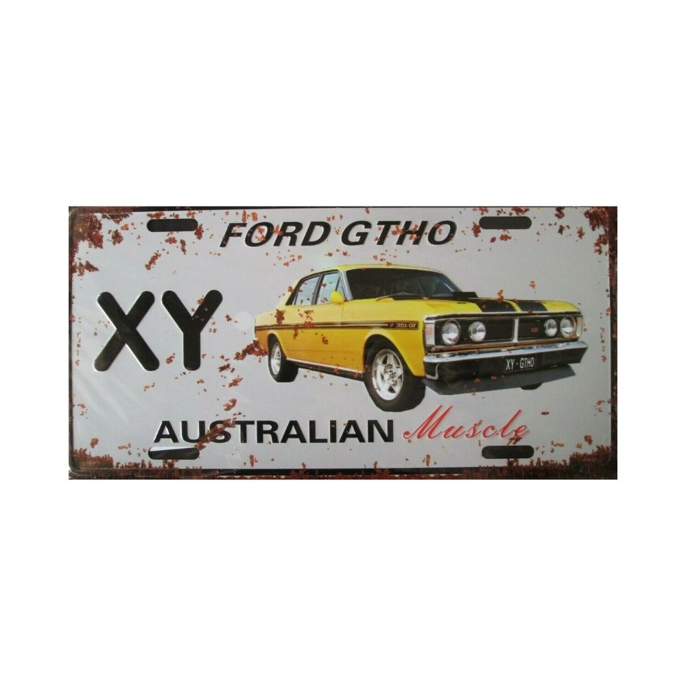 Aussie Vintage Muscle Car Plate Sign