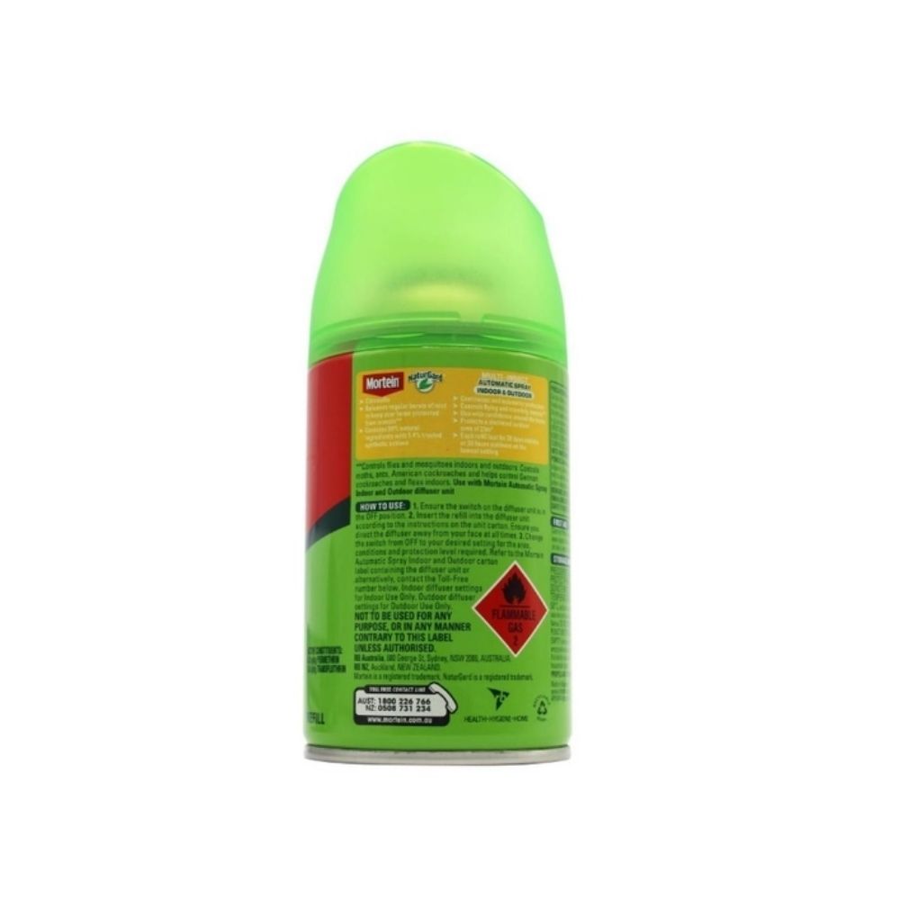 Mortein Multi-Insect Automatic Spray Refill Citronella Indoor & Outdoor 154g