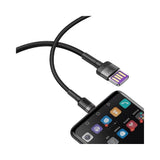 Baseus Type-C to Double-sided USB Quick Charging Cable - Black - 1m