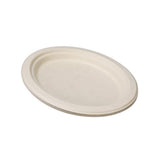 2 x Lemon & Lime ECO Sugarcane Oval Plate Natural 10 Pack - 26x20cm