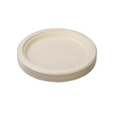 2 x Lemon & Lime ECO Sugarcane Dinner Plate Natural 30 Pack - 23cm