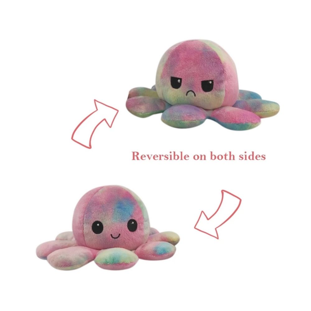 Reversible Flip Mood Plush Toys 20cm