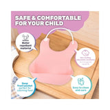 1st Steps Adjustable Baby Bib Food & Liquid Catcher