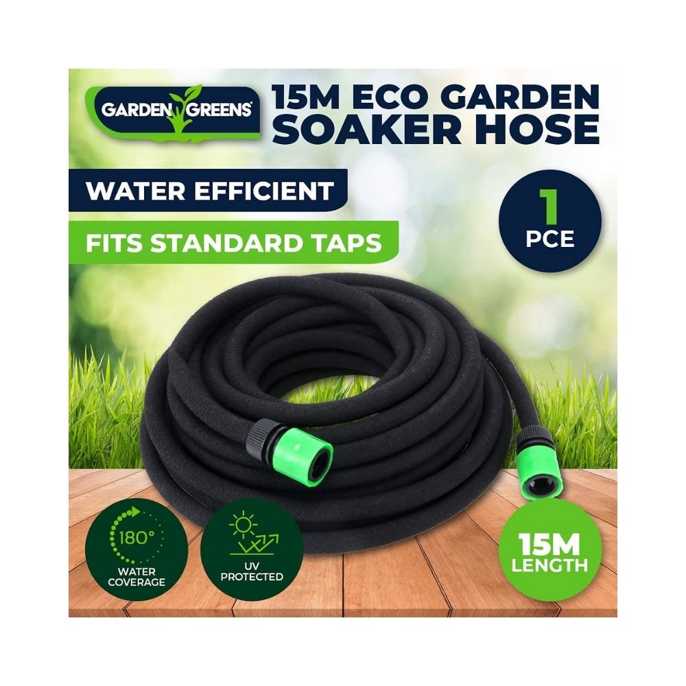 Garden Greens Garden Irrigation Hose & Connectors Eco Friendly 15m