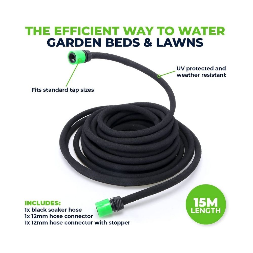 Garden Greens Garden Irrigation Hose & Connectors Eco Friendly 15m