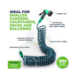 Coil Garden Hose Set 15m