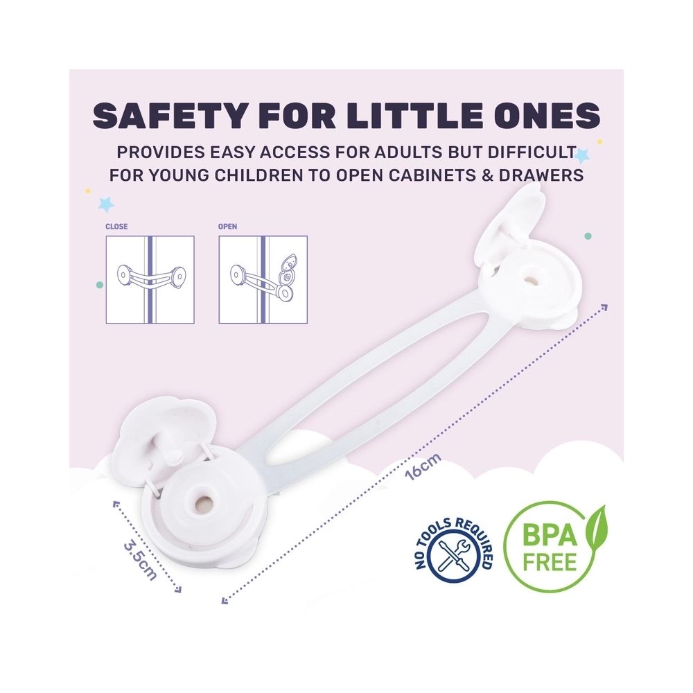 1st Steps 2 Piece Adhesive Multi-Purpose Latch