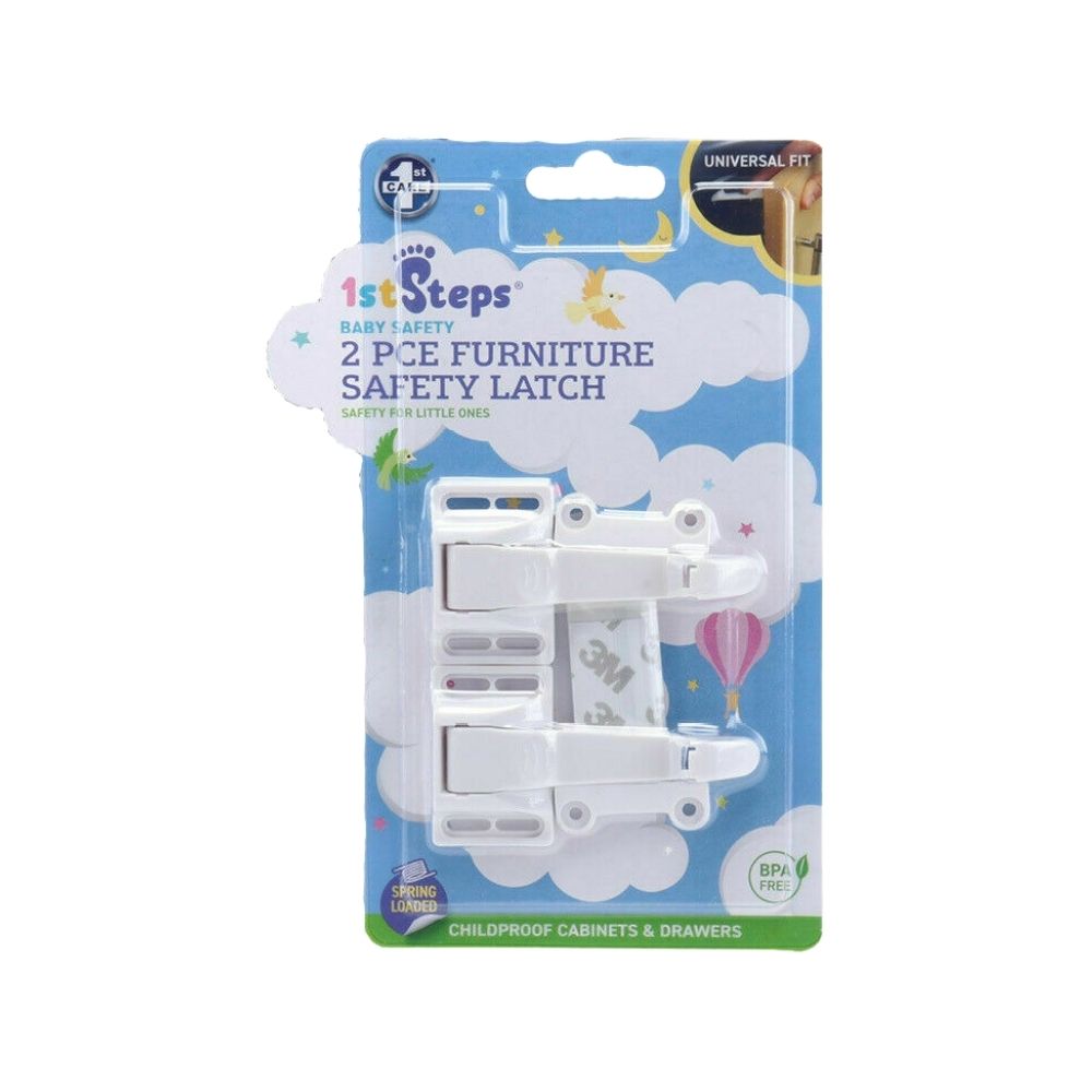 1st Steps Baby Safety 2 Piece Furniture Safety Latch
