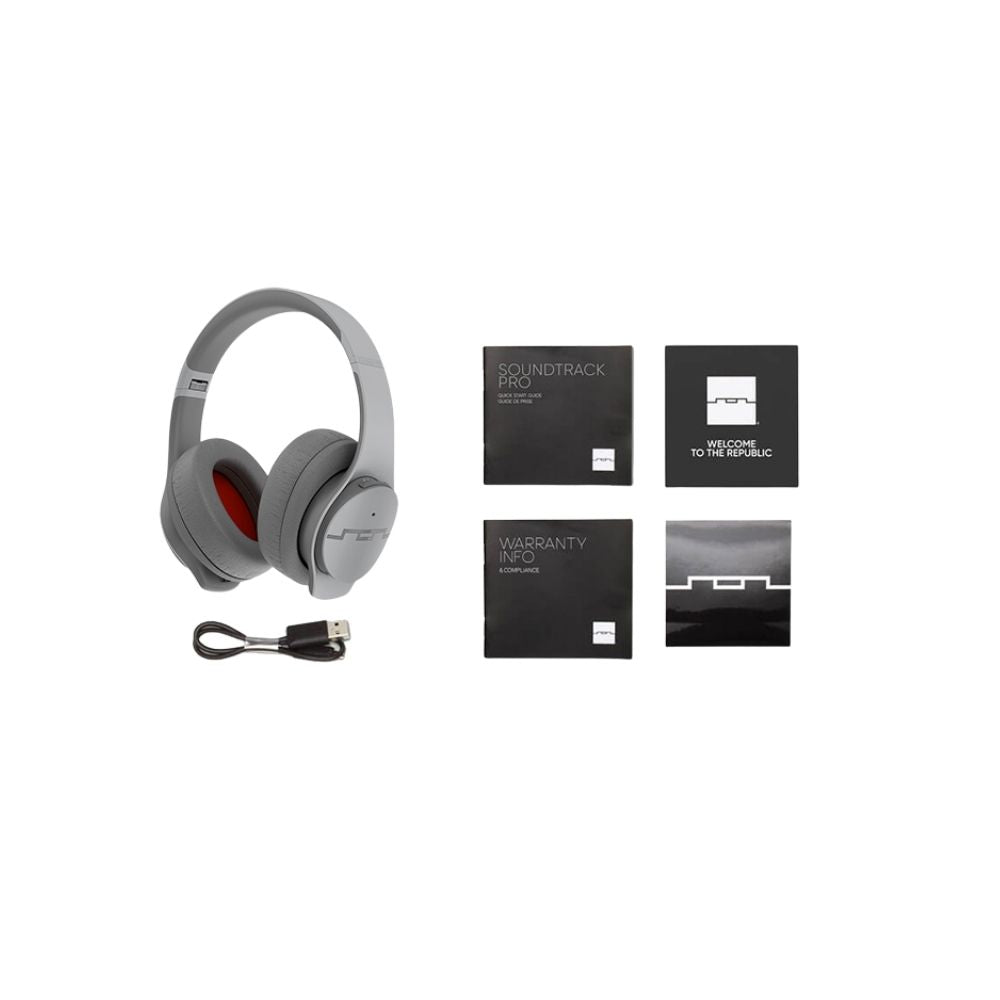 Sol Republic Soundtrack Pro Over-Ear Wireless Noise Cancelling Headphones - Grey