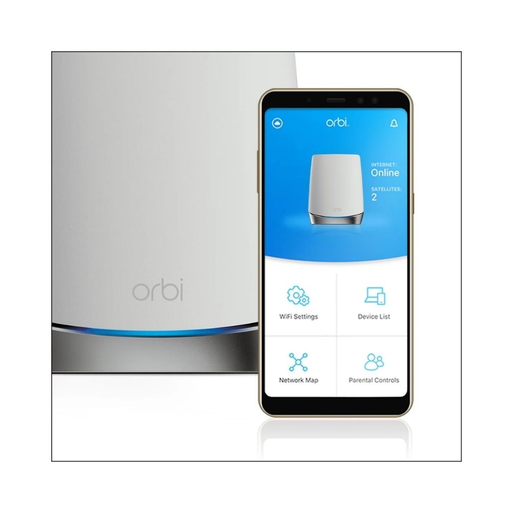 Netgear Orbi AX4200 Tri-Band Wi-Fi 6 Mesh System (2 Pack) - RBK752