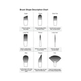 Derwent Academy Hog Hair Paintbrush 12 Pack