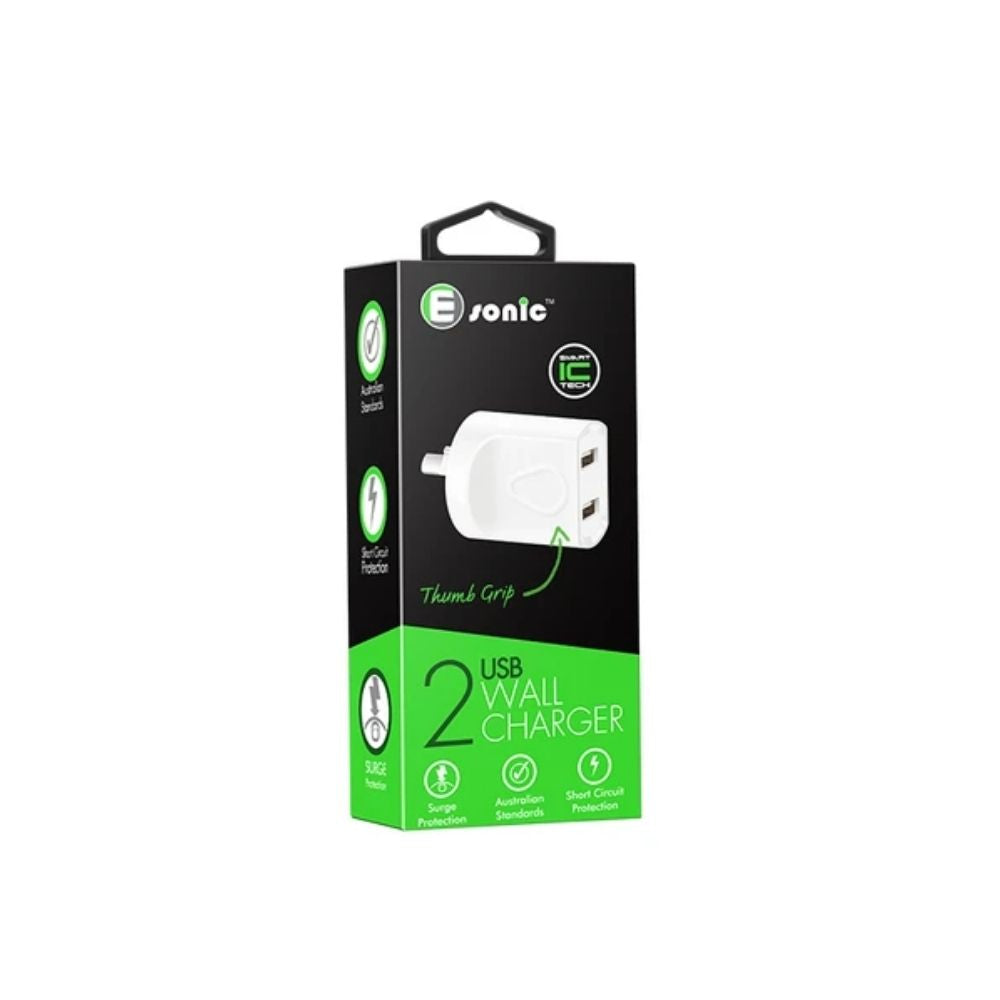 Esonic Dual USB Wall Charger - 2.4A