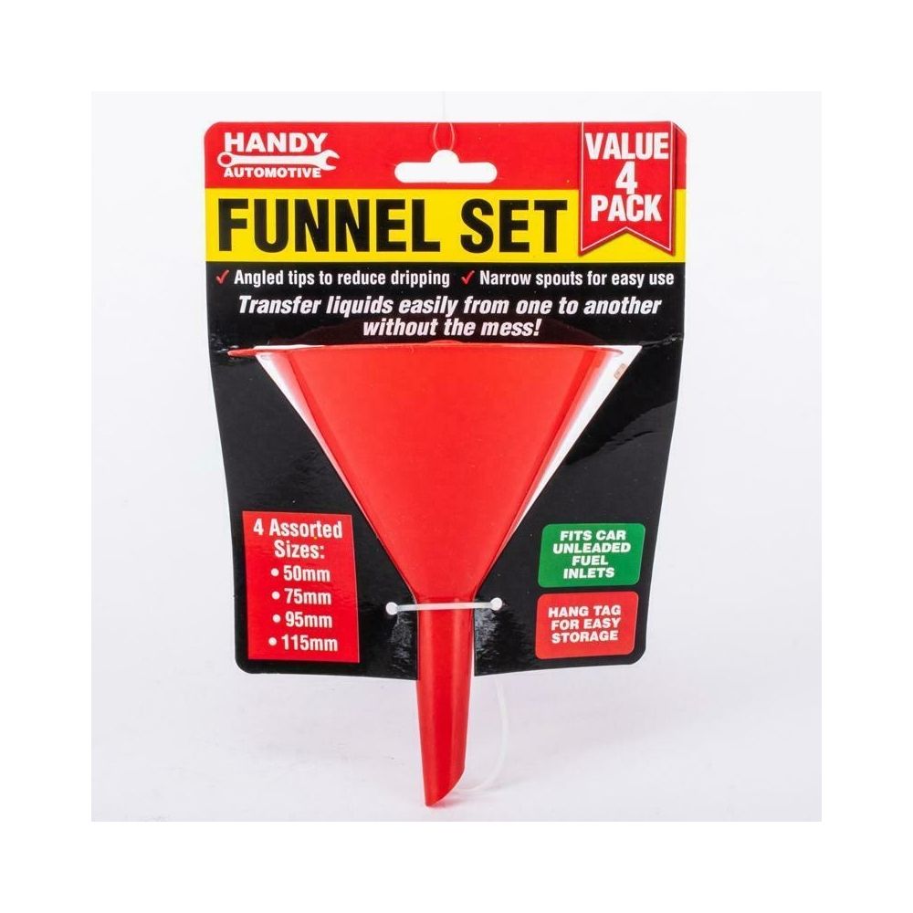 Handy Automotive Funnel Set 4 Piece