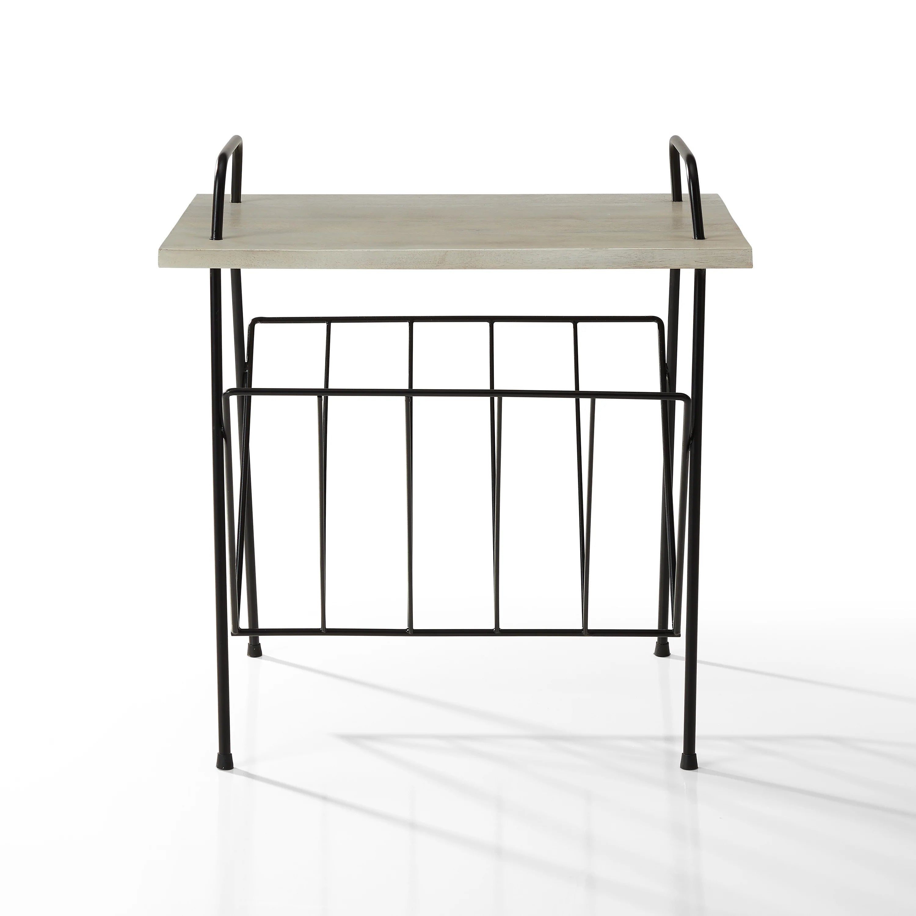 Crosley Wiltshire Turntable Stand - White Wash Wood