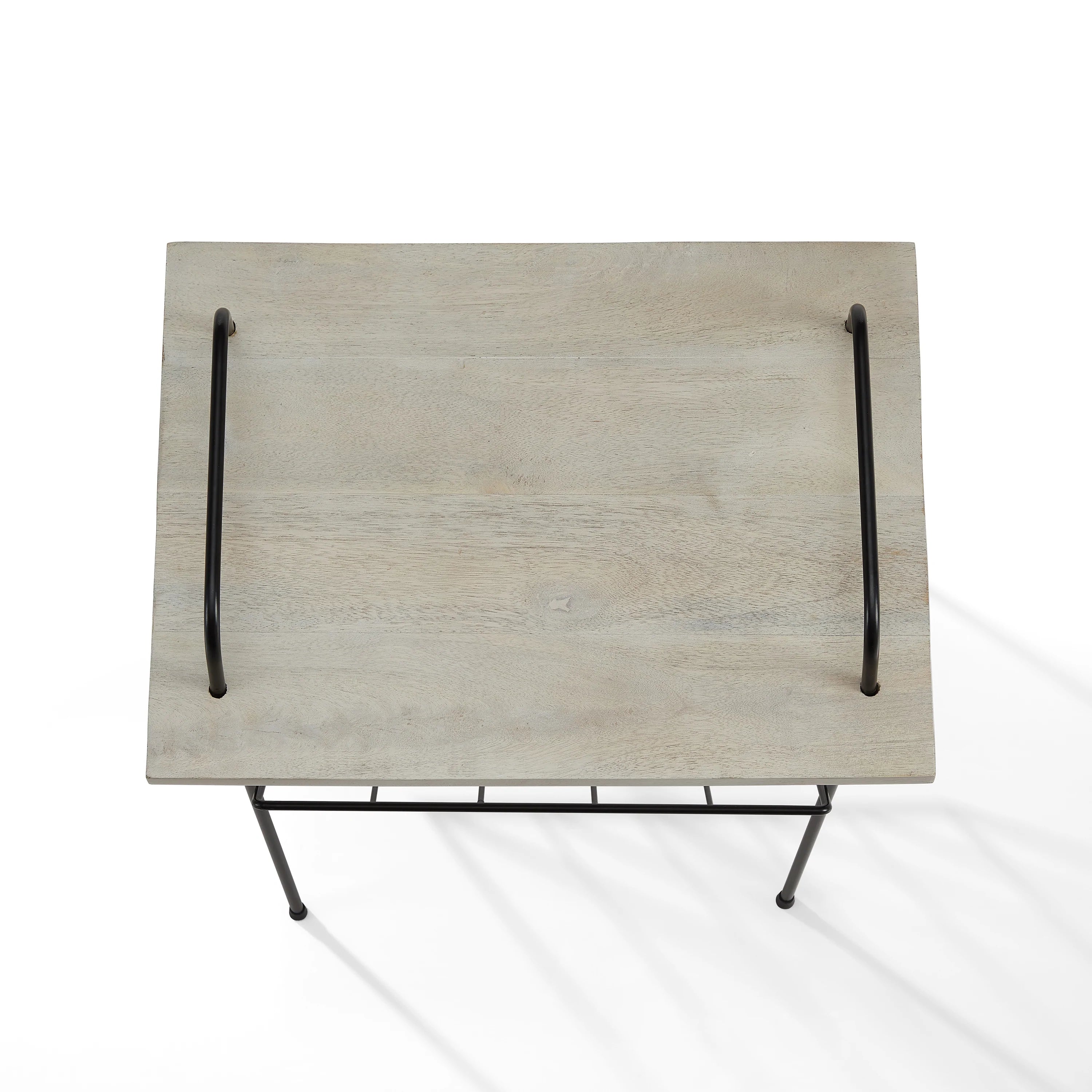 Crosley Wiltshire Turntable Stand - White Wash Wood