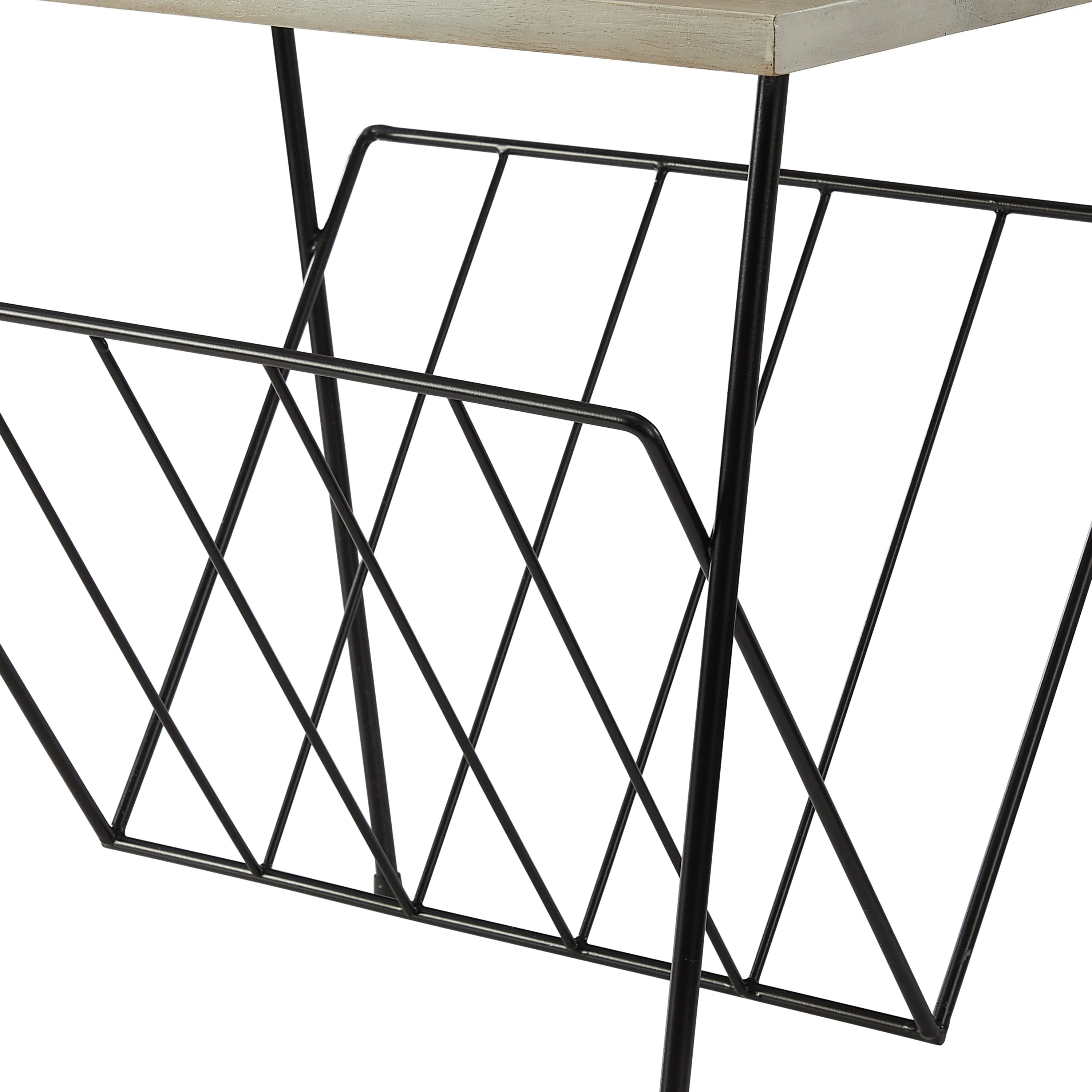 Crosley Wiltshire Turntable Stand - White Wash Wood