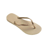 Havaianas Slim Sand Grey/Light Golden Thongs