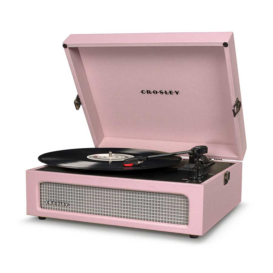 Crosley Voyager 3-Speed Portable Turntable + Free Record Storage Crate