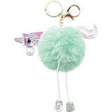 Unicorn Fluffy Keyring