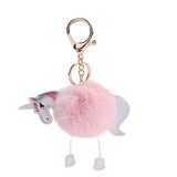 Unicorn Fluffy Keyring