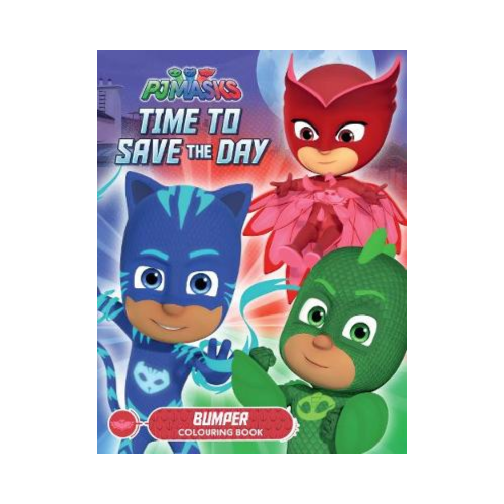 Pj Masks Time to Save the Day Bumper Colouring Book