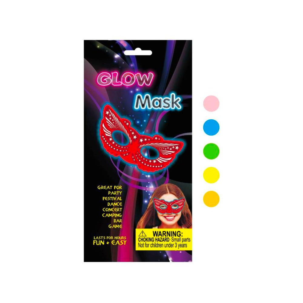 2 x Glow Mask - Assorted