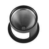 Sherwood Home 300ml Brew Glass Coffee Cup and Metal Filter Paper