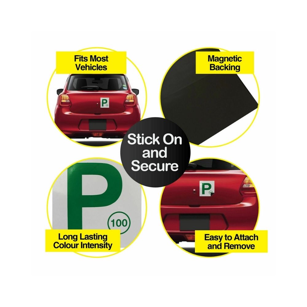 Handy Hardware Green P Plates Magnetic NSW - 2 Pack