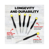 Handy Hardware Screwdriver Set with Case - 6 Piece
