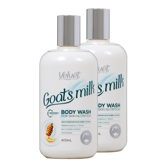 4 Pack x Velvet Goat's Milk Body Wash 400ml
