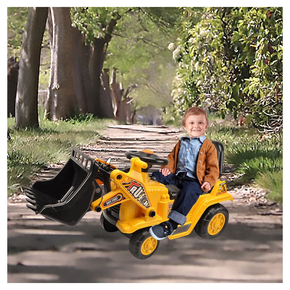 Lenoxx Kids' Ride On Digger - Yellow