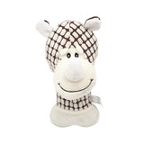 Fuzzy Friends Dog Toys With Squeaker - Hippo - 25cm