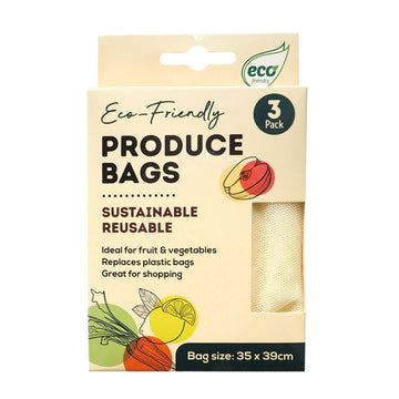 Eco-Friendly Produce Bags - 35x39cm - 3 Pack