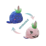 Reversible Flip Mood Plush Toys - Narwhal - 20cm