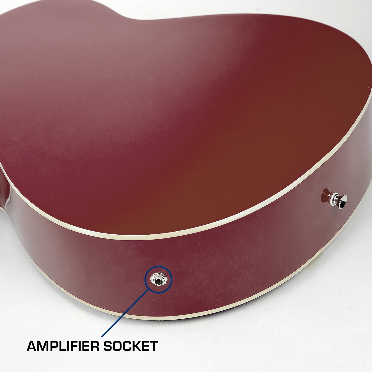 Acoustic Bass Guitar Karrera 43in with electric pickup - Natural