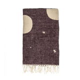 Emporium Celeste Jacquard Throw 136x180cm - Charcoal/Ivory