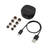 Audio-Technica ATH-SQ1TW Truly Wireless In-Ear Headphones - Black