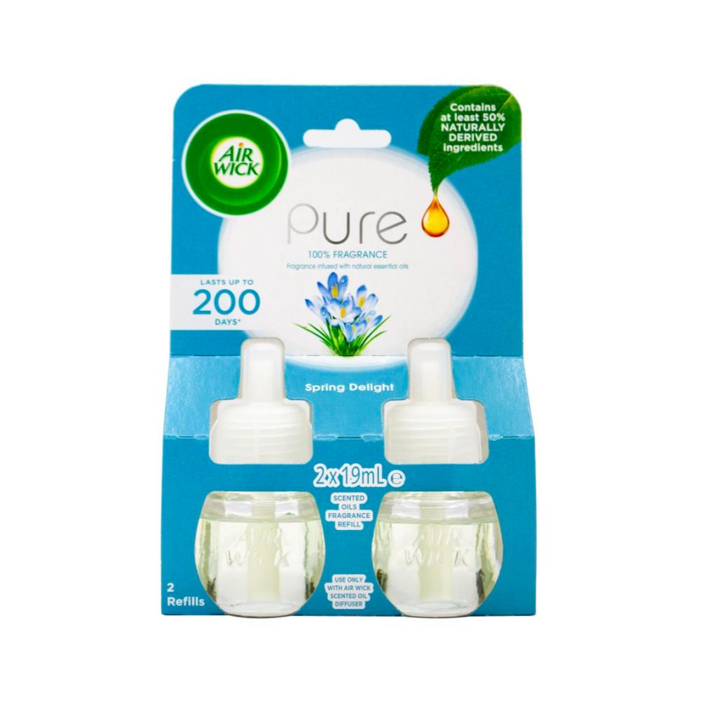 Airwick Pure Electric Diffuser Spring Delight Twin Refill 19ml - 2 Pack